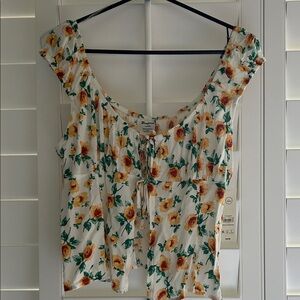 Floral Print Women's Top